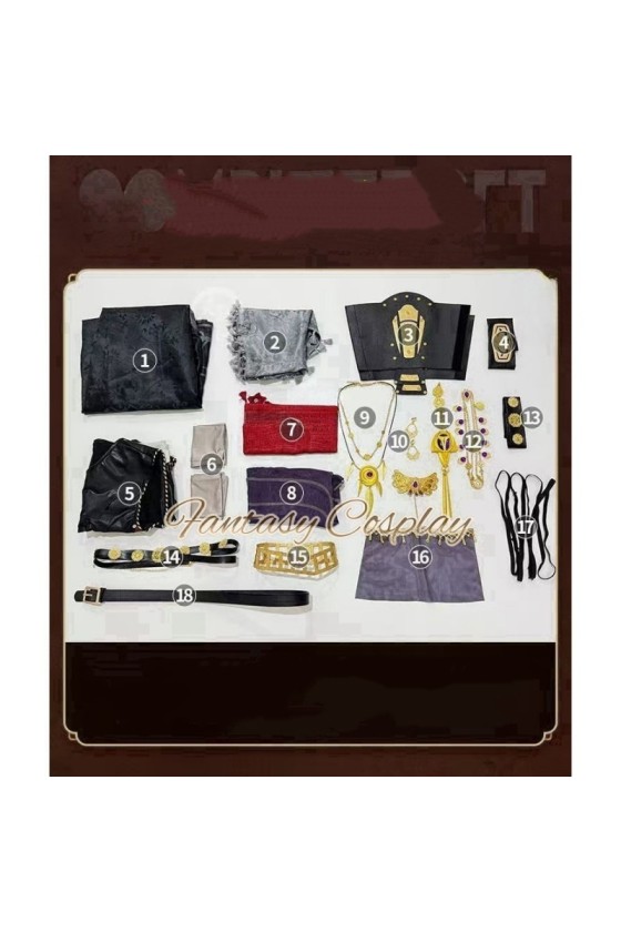 Identity V Antiquarian Black Crow Cosplay Costume